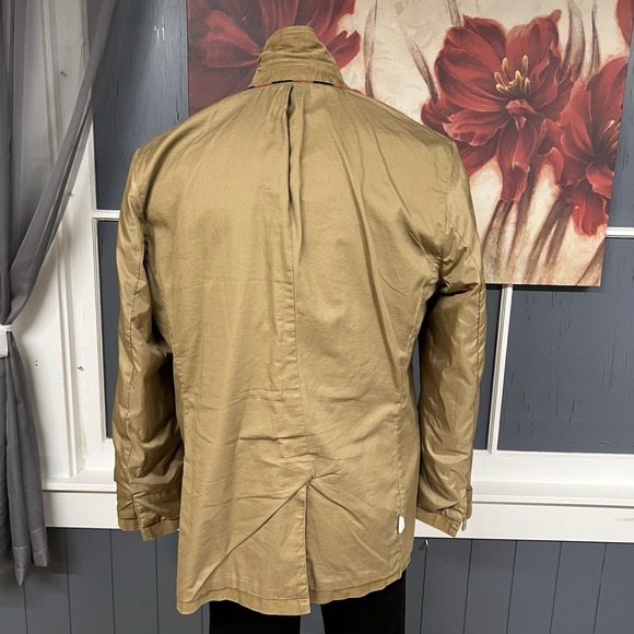 J. Crew Corduroy Blazer Sports Coat Mens Sz Large (44R) Vintage Dyed Khaki - Picture 12 of 13